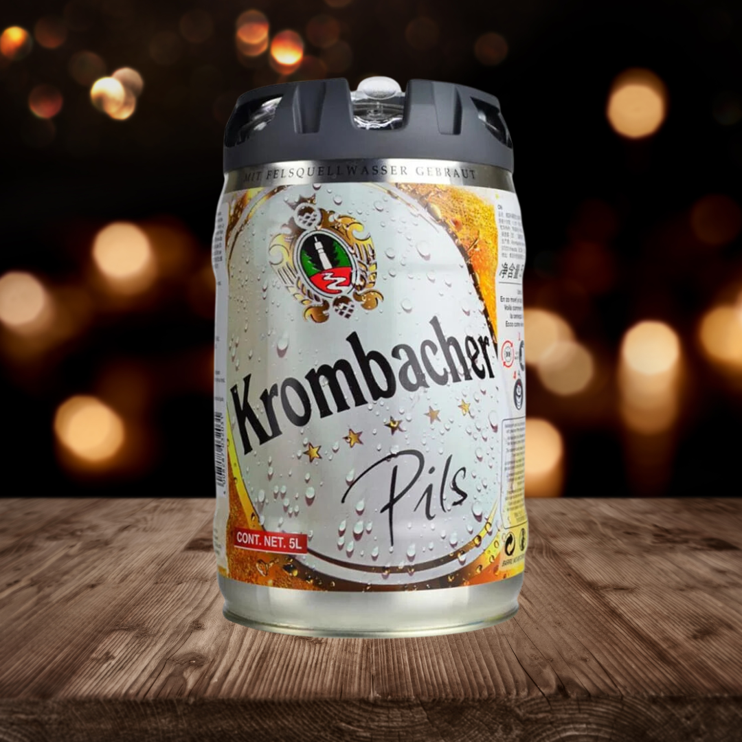 Krombacher Premium German Pilsner 5ltr Mini Keg - 4.8% ABV - BEERHUNTER