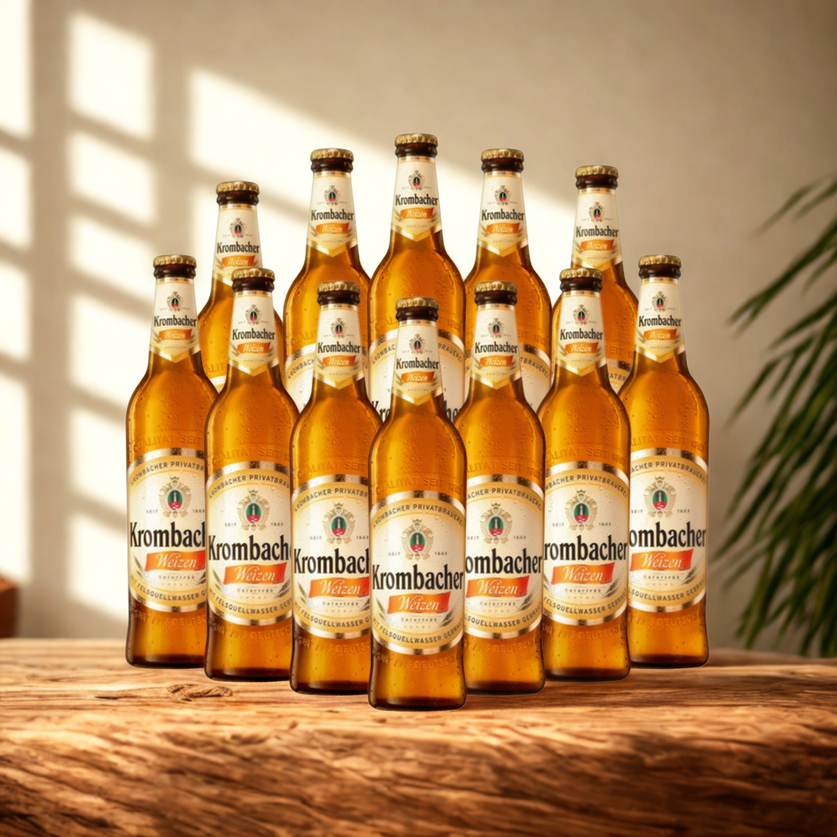Krombacher Weizen Premium German Wheat Beer 500ml Bottles (Multipack) - 5.3% ABV