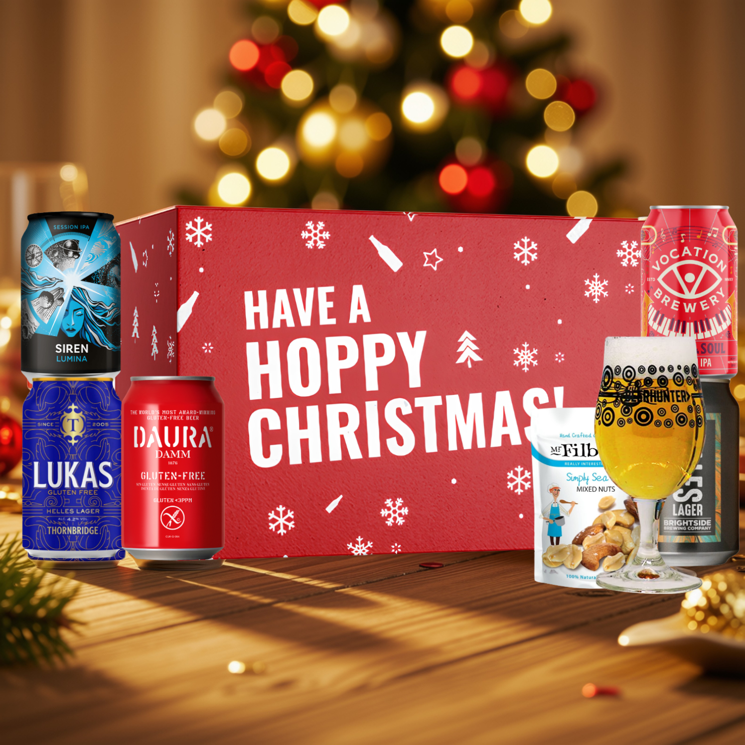 Hoppy Christmas Gluten Free Craft Beer Gift Set – 5 x 330ml Cans