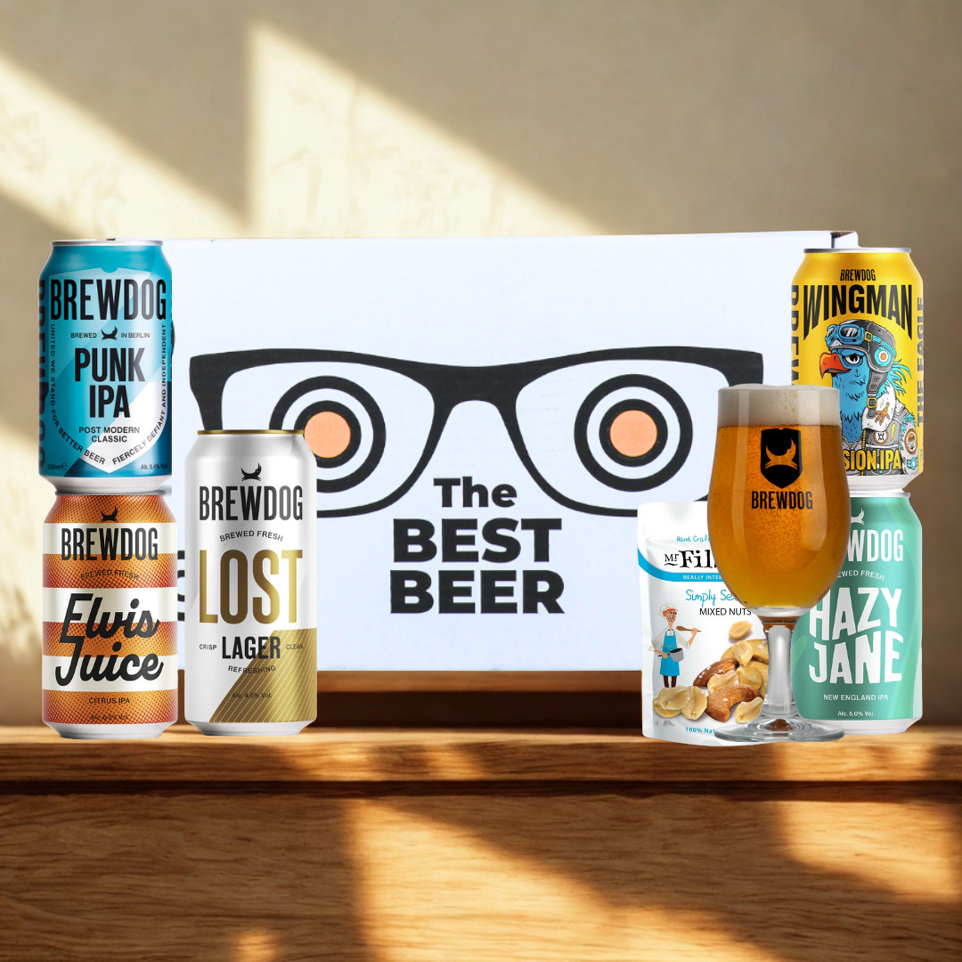 Brewdog Craft Beer 5 Can Gift Pack with Glass (5 x 330ml)