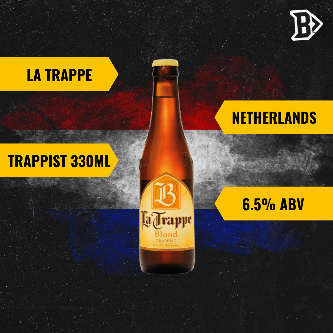 La Trappe Blonde Trappist Beer 6.5% ABV 330ml Bottles (12 Pack) - BEERHUNTER