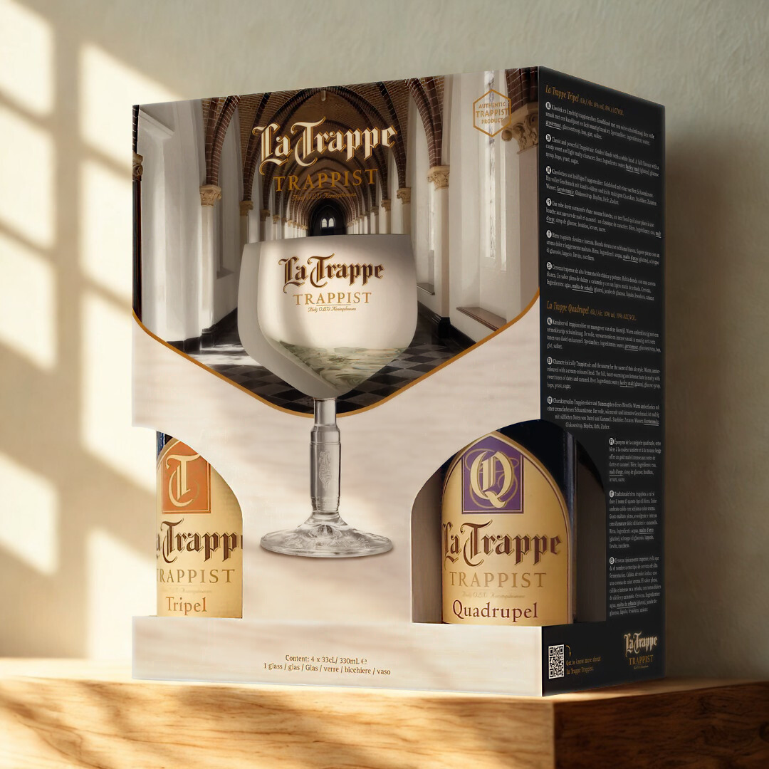 La Trappe Dutch Trappist Beer Gift Set with Chalice
