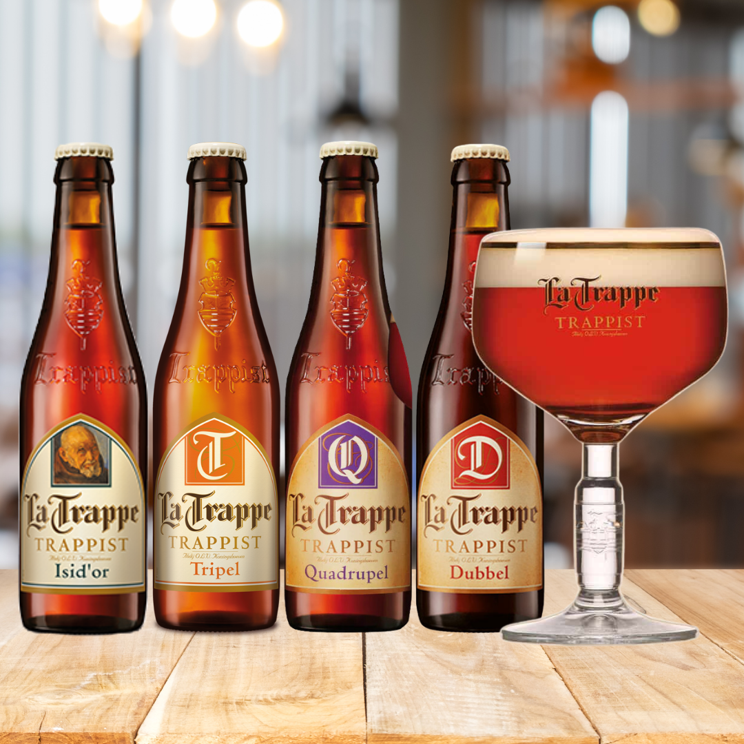 La Trappe Dutch Trappist Beer Gift Set with Chalice - BEERHUNTER