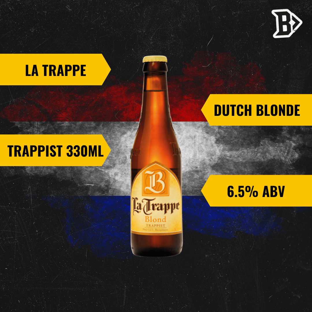 La Trappe Trappist Dutch Blond Beer - 6.50% ABV (12 Pack) - BEERHUNTER