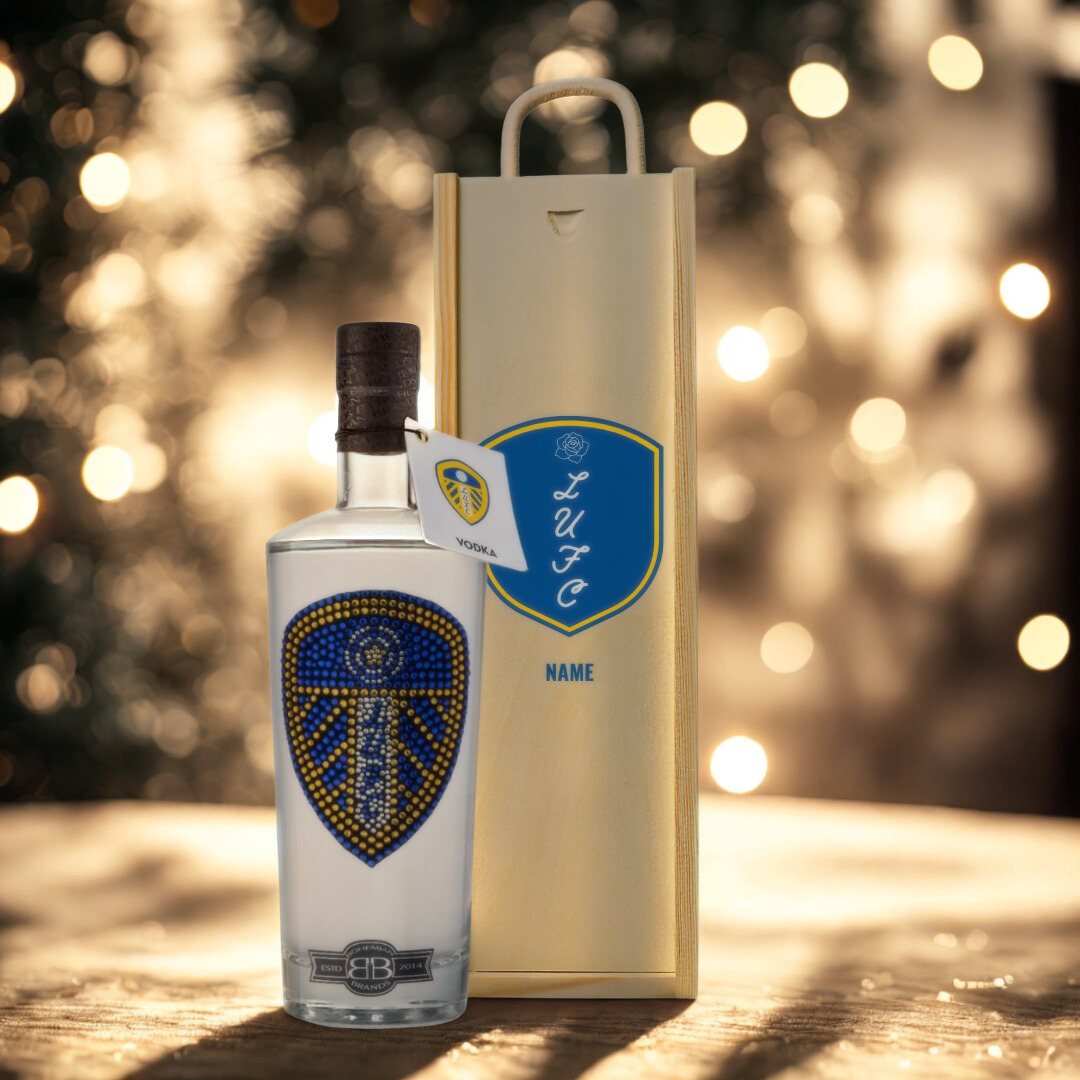 Leeds Football Vodka in Personalised Presentation Box (70cl) - 37.5% ABV