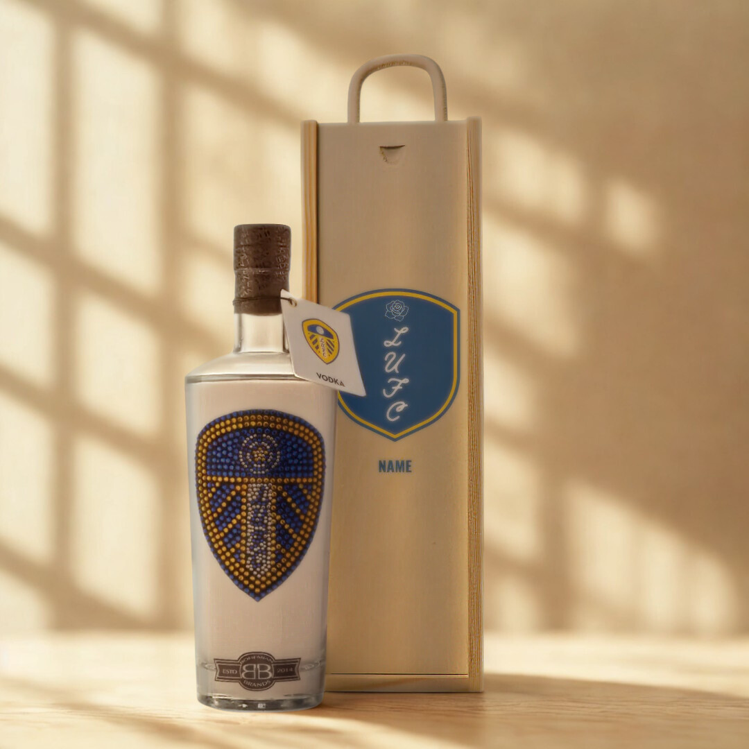 Leeds Football Vodka in Personalised Presentation Box (70cl) - 37.5% ABV