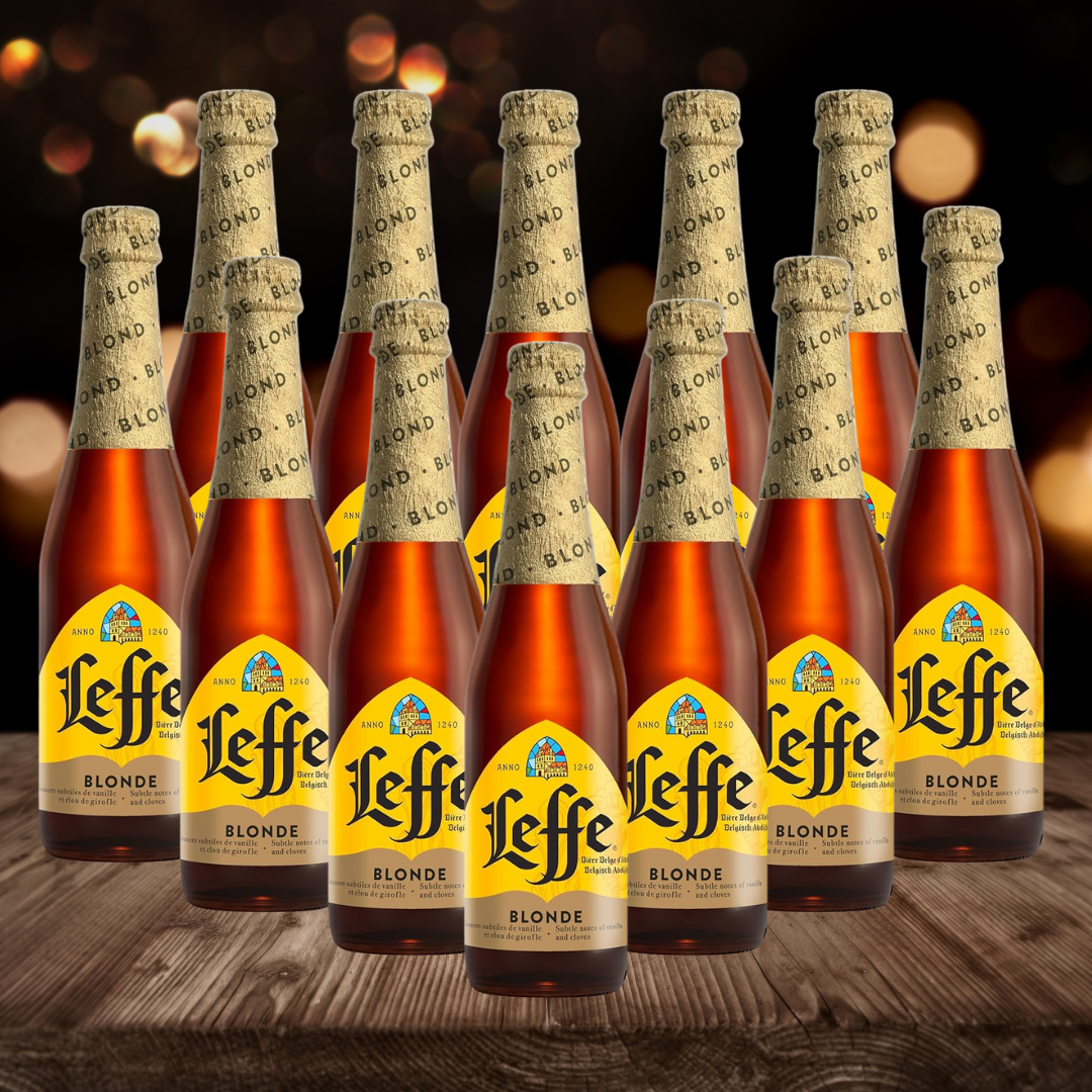 Leffe Belgian Blond Abbey Beer 330ml Bottles - 6.0% ABV (12 Pack) - BEERHUNTER