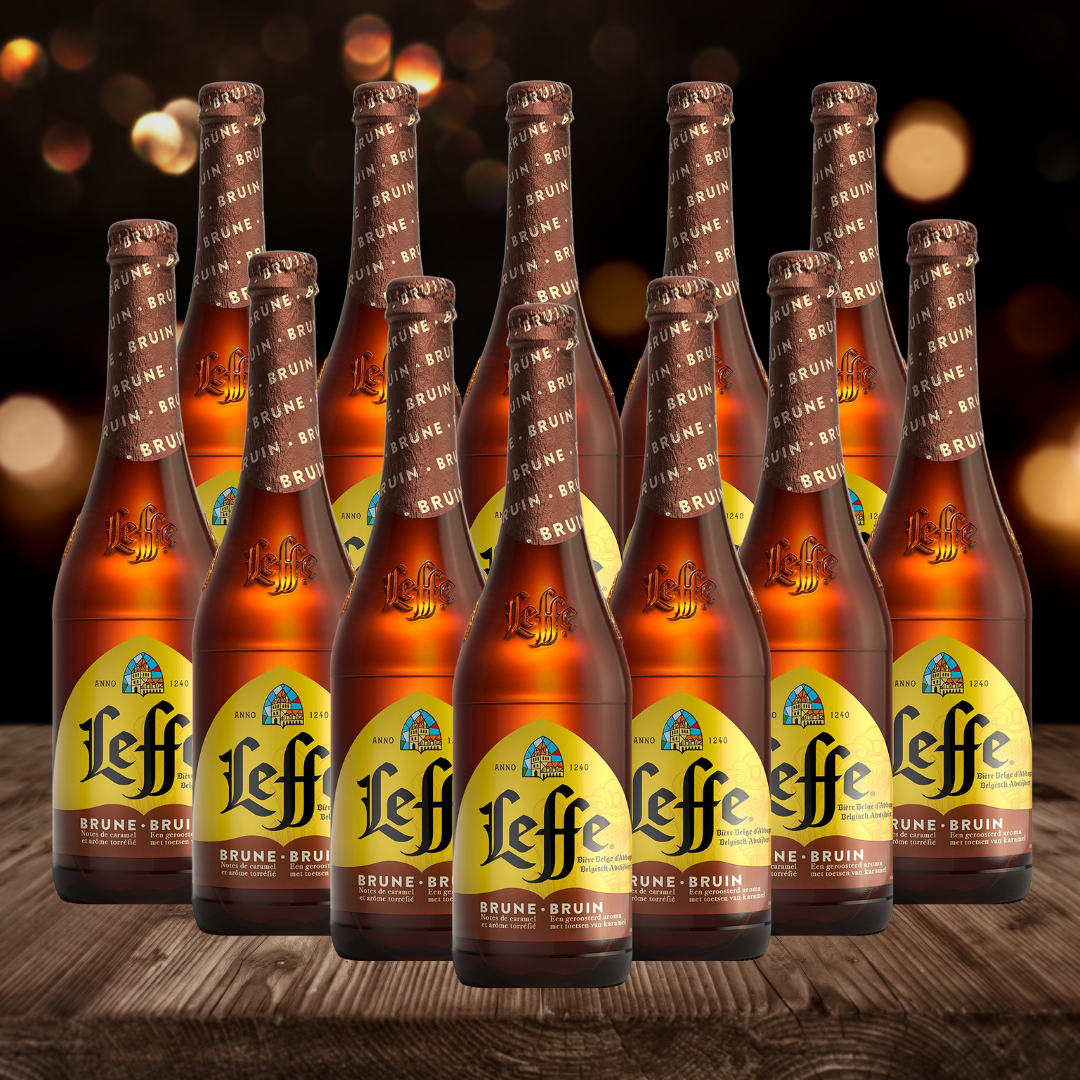 Leffe Belgian Brune Abbey Beer 330ml Bottles - 6.5% ABV (12 Pack) - BEERHUNTER