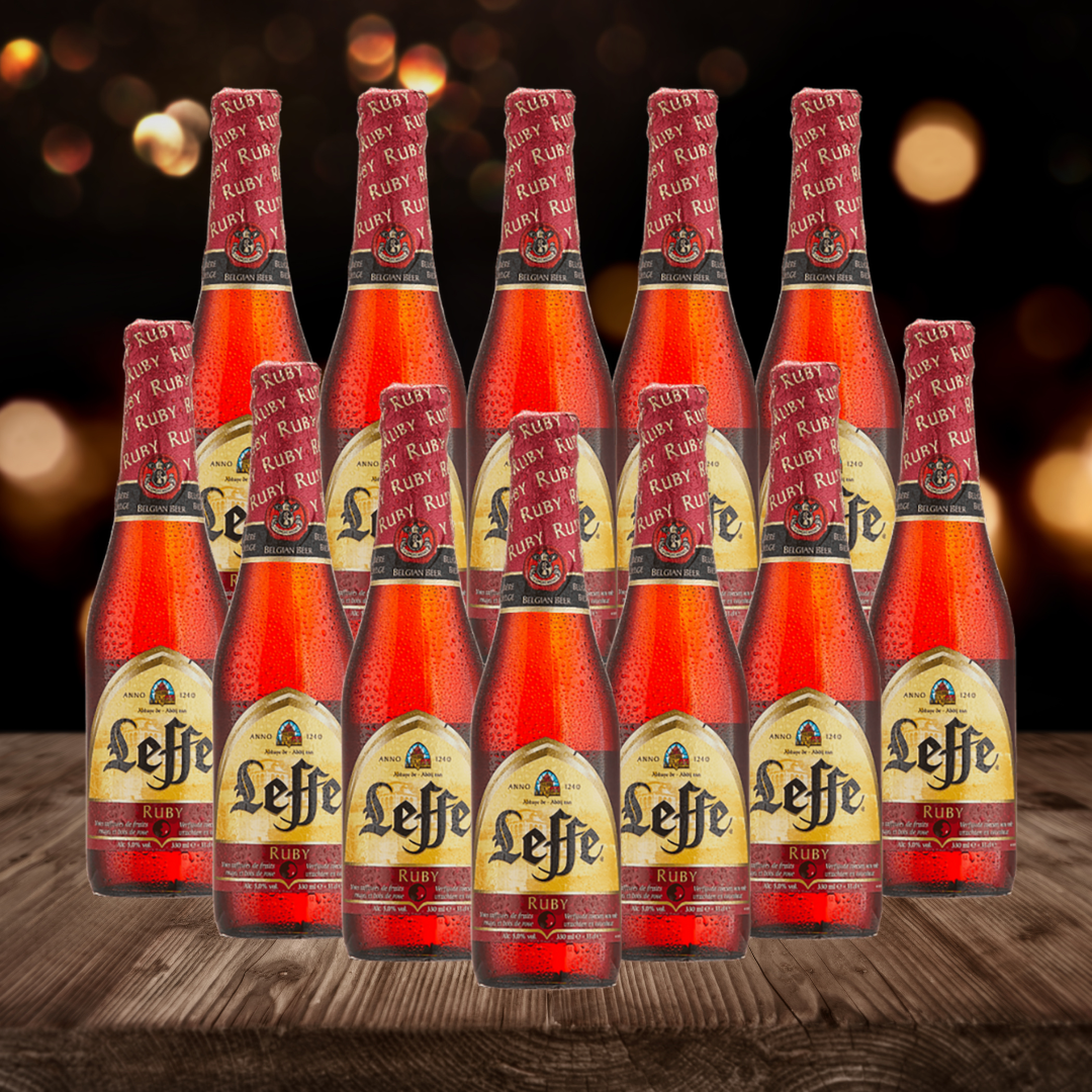 Leffe Belgian Ruby Abbey Beer 330ml Bottles - 5.0% ABV (12 Pack) - BEERHUNTER