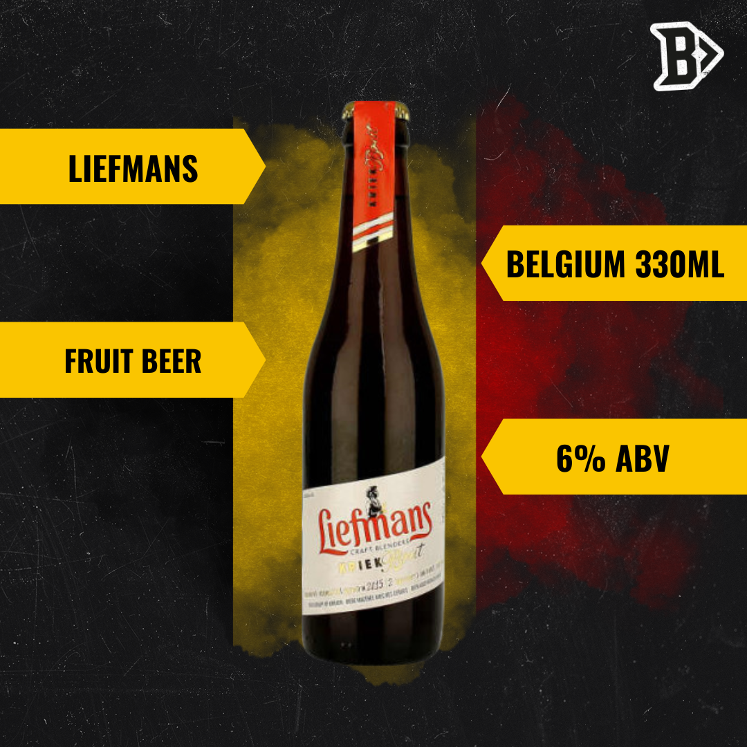 Liefmans Kriek Brut Belgian Fruit Beer 330ml Bottles - 6.0% ABV (12 Pack) - BEERHUNTER