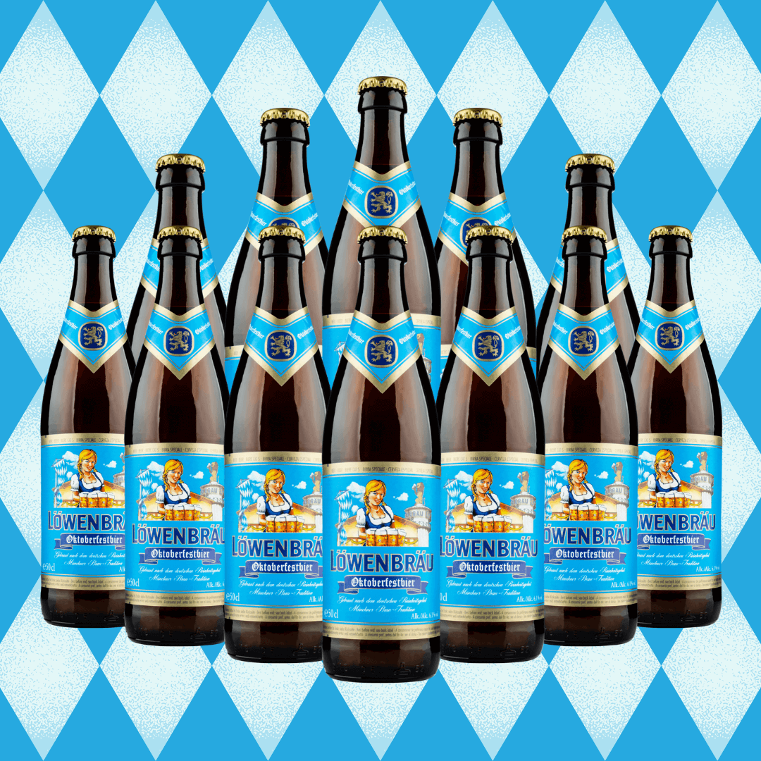 Löwenbräu Oktoberfest German Beer 500ml Bottles – 6.1% ABV (12 Pack) - BEERHUNTER