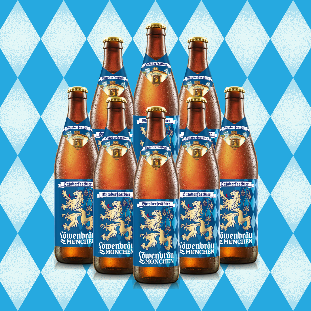 Löwenbräu Oktoberfest German Beer 500ml Bottles – 6.1% ABV (Multipack)