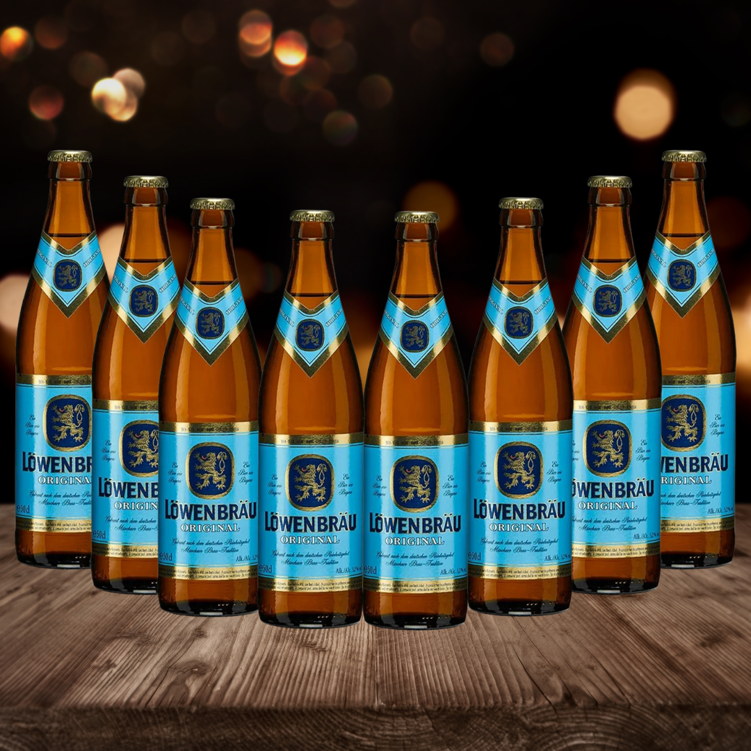 Löwenbräu Original German Helles Lager 500ml Bottles - 5.2% ABV (12 Multipack) - BEERHUNTER