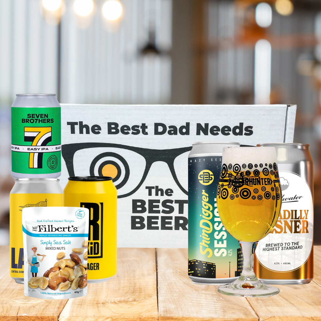 Manchester Craft Beer 'Best Dad' 5 Can Gift Pack with Glass