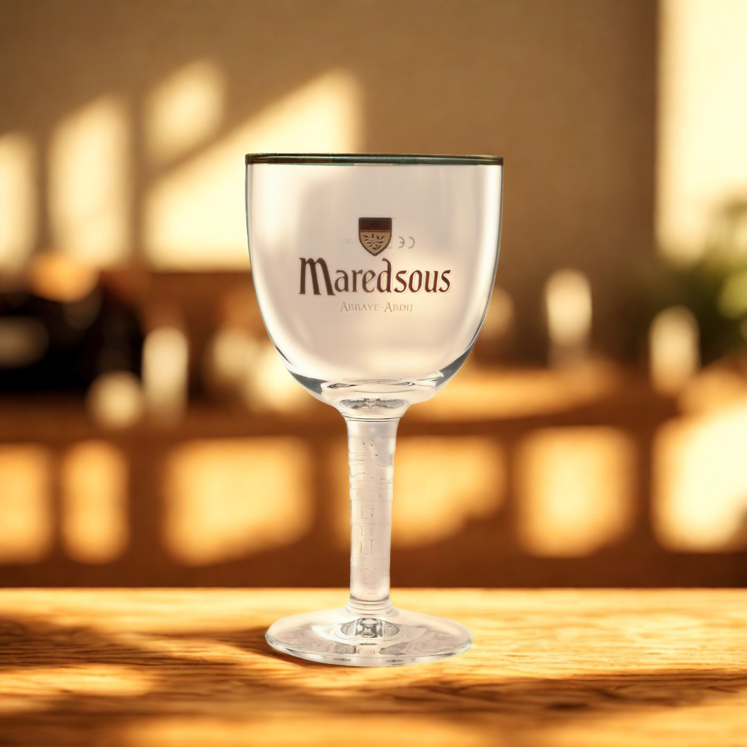 Official Maredsous Belgian Beer Chalice Glass