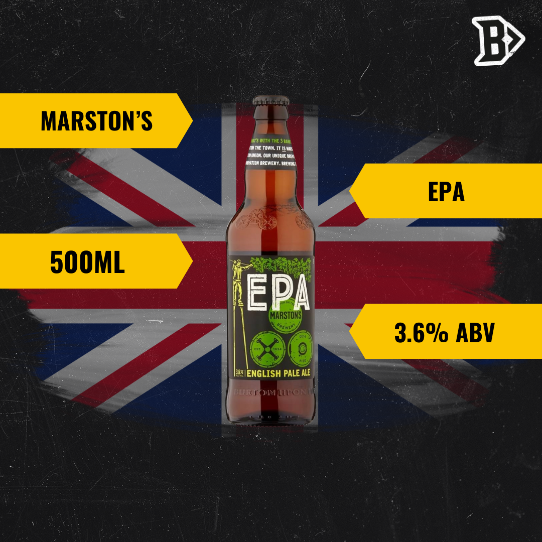 Marston's English Pale Ale 500ml Bottles - 3.6% ABV (12 Pack) - BEERHUNTER