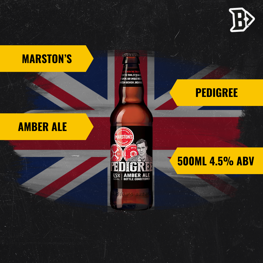 Marston's Pedigree Amber Ale 500ml Bottles - 4.5% ABV (12 pack) - BEERHUNTER