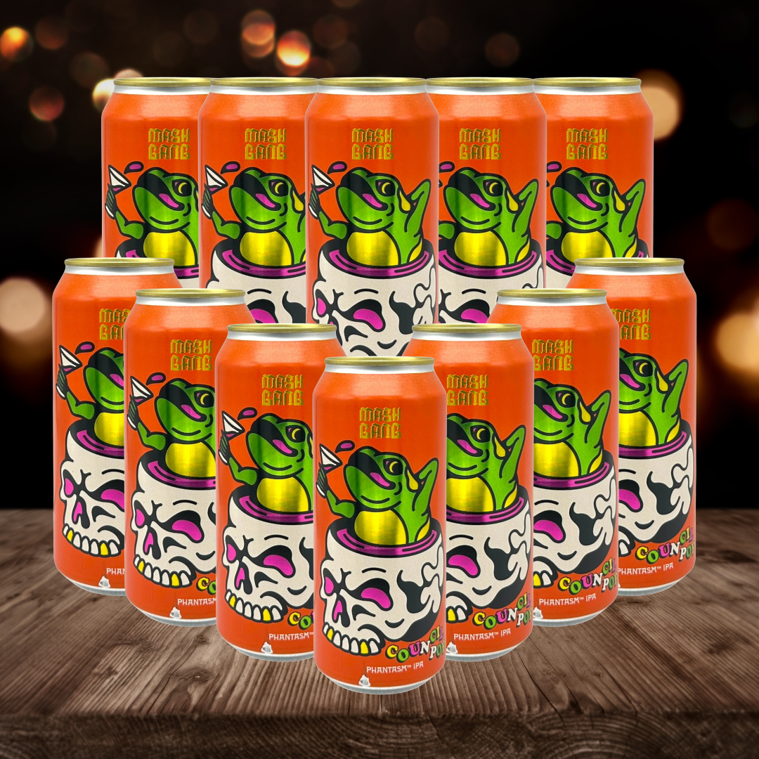 Mash Gang Council Pop American Low Alcohol IPA 440ml Cans -  0.5% ABV (12 Pack)