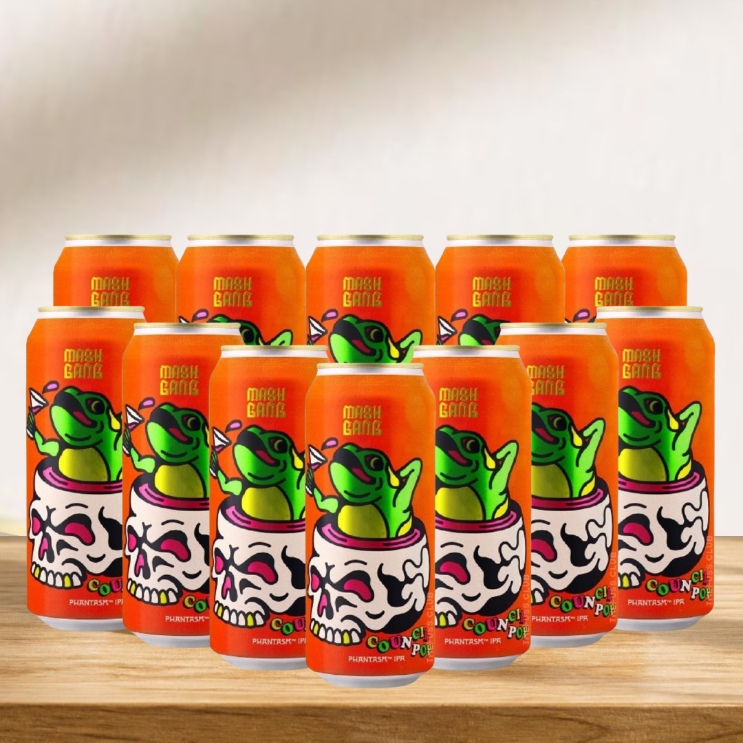 Mash Gang Council Pop American Low Alcohol IPA 440ml Cans - 0.5% ABV (Multipack)