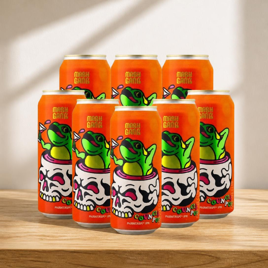 Mash Gang Council Pop American Low Alcohol IPA 440ml Cans - 0.5% ABV (Multipack)
