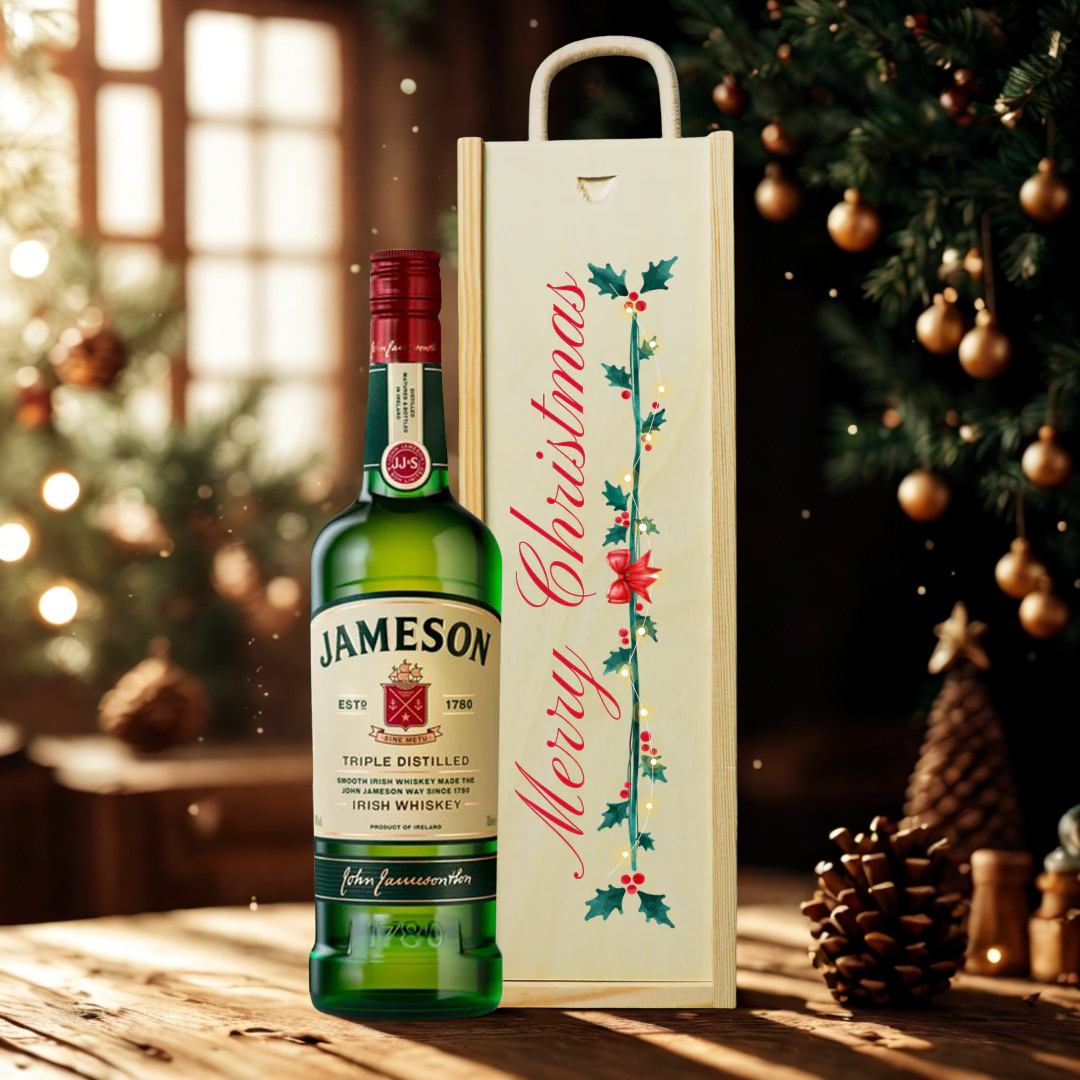 Merry Christmas Jameson Triple Distilled Irish Whiskey Gift Set - 40% ABV