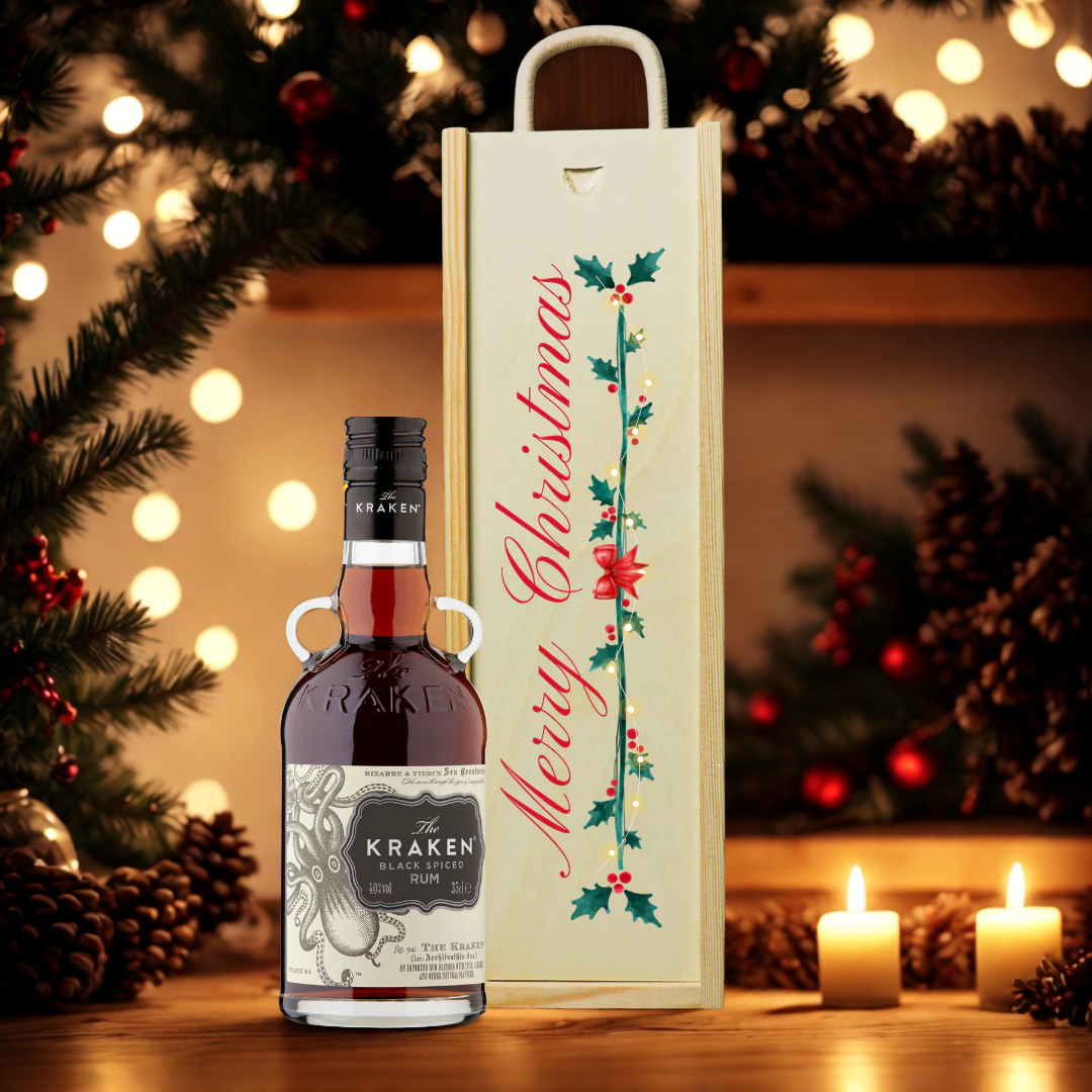 Merry Christmas Kraken Black Spiced Rum Gift Box - (35cl)