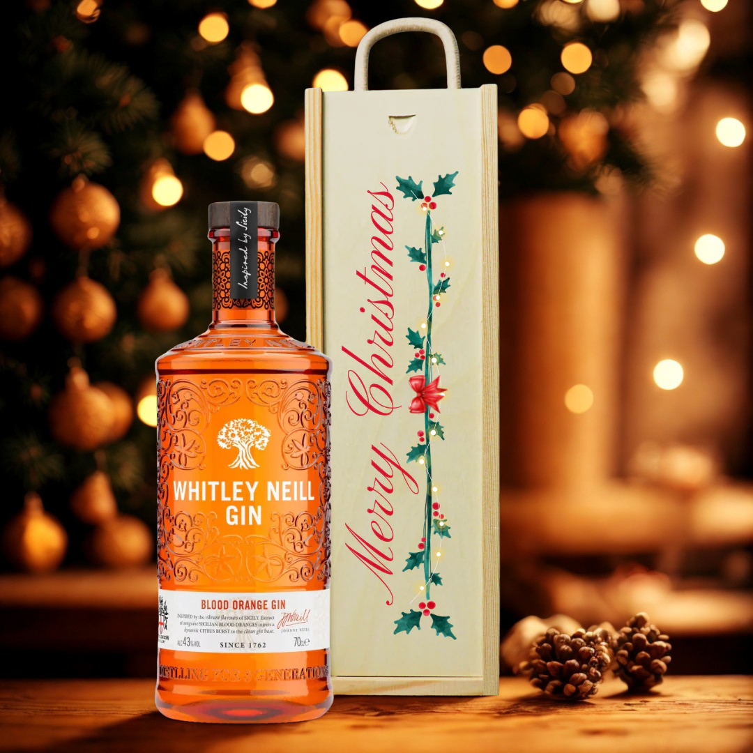 Merry Christmas Whitley Neill Blood Orange Gin Gift Set - (70cl)