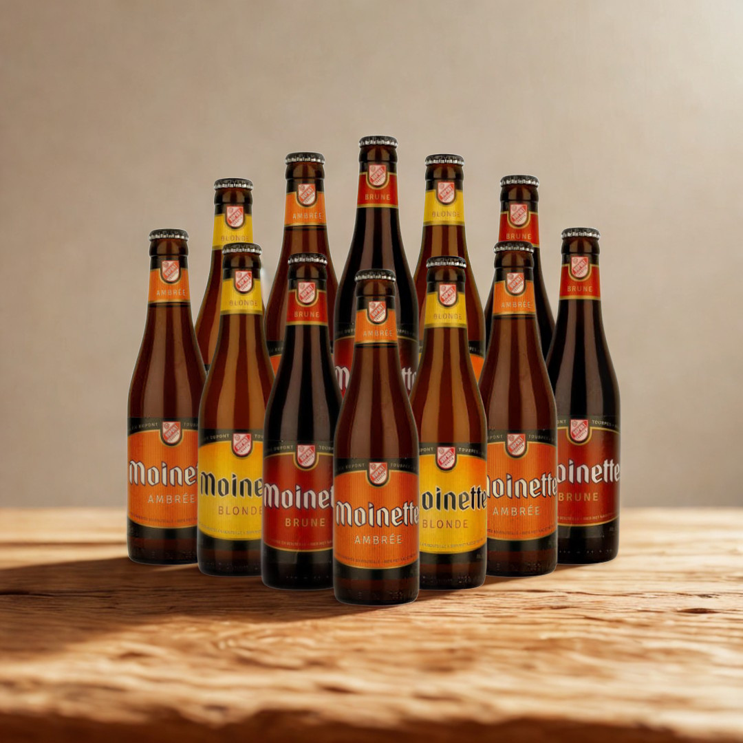 Moinette Belgian Beer Mixed Case - Blonde, Brune & Ambrée (12 Pack)