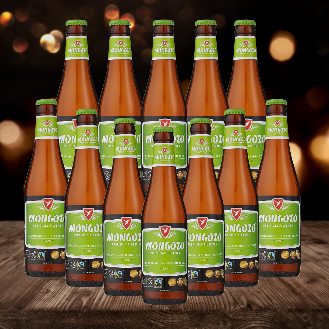 Mongozo Gluten Free Premium Pilsner 330ml Bottles - 5.0% ABV (12 Pack) - BEERHUNTER