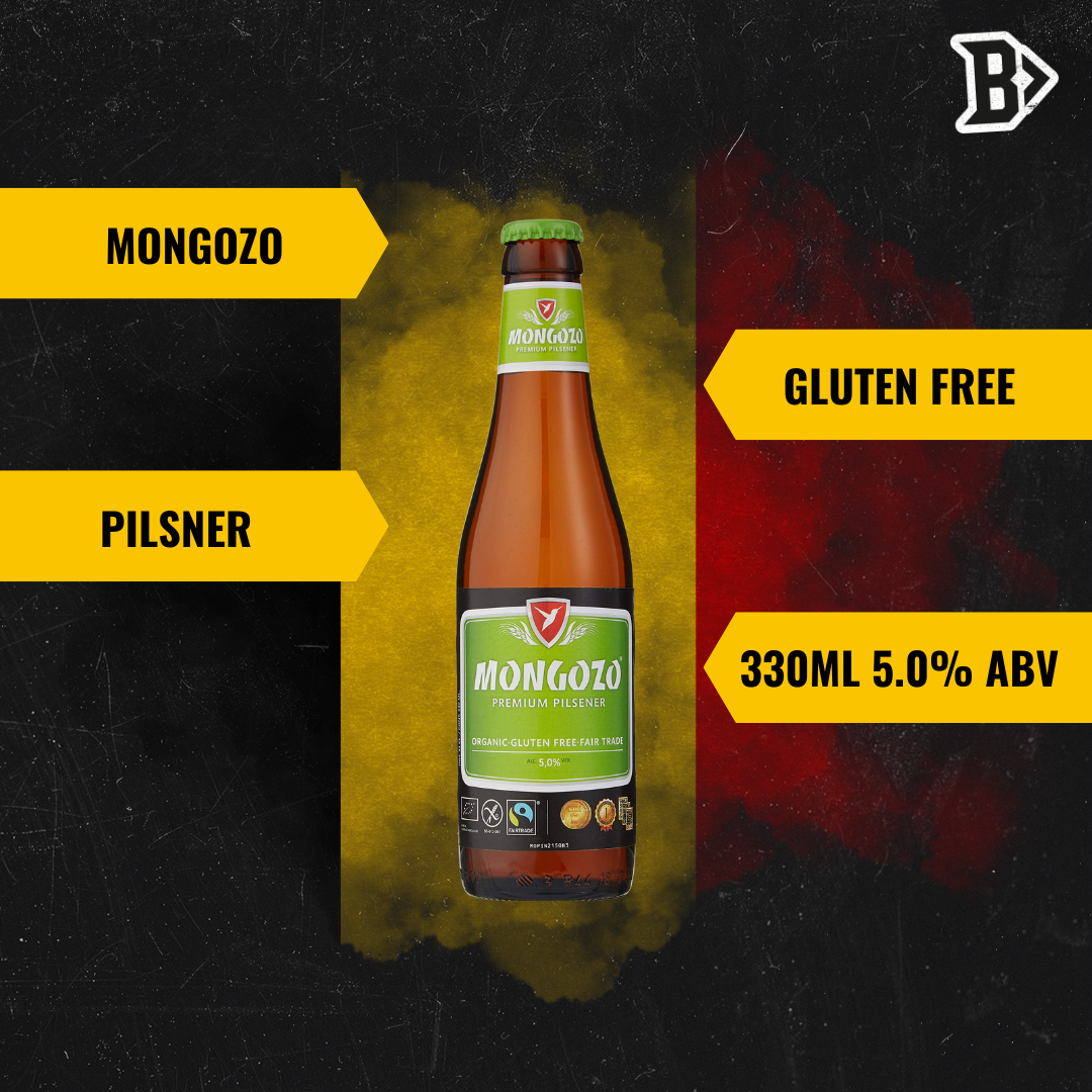 Mongozo Gluten Free Premium Pilsner 330ml Bottles - 5.0% ABV (12 Pack) - BEERHUNTER