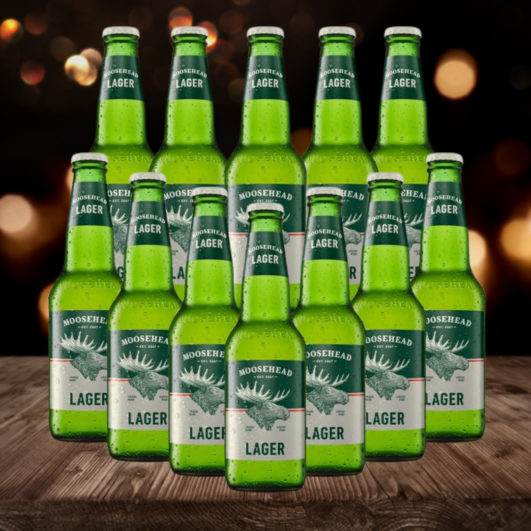 Moosehead Premium Canadian Lager 350ml Bottles - 5.0% ABV (12 Pack) - BEERHUNTER