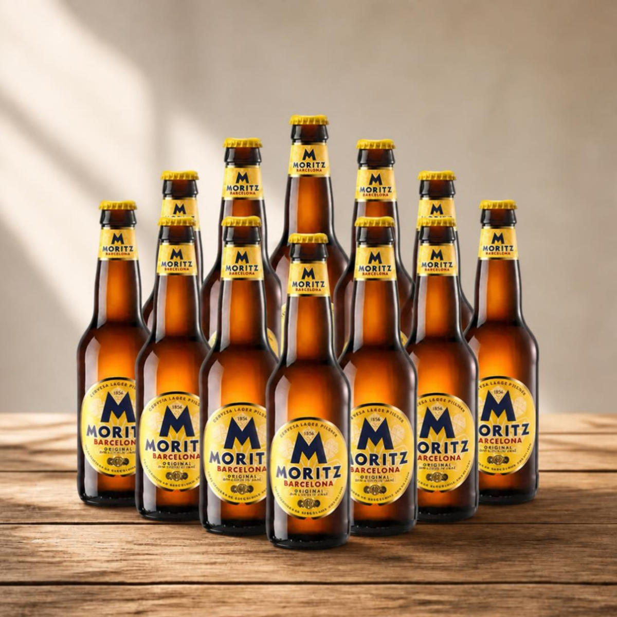 Moritz Barcelona Original Spanish Lager 330ml Bottles - 4.7% ABV (Multipack)