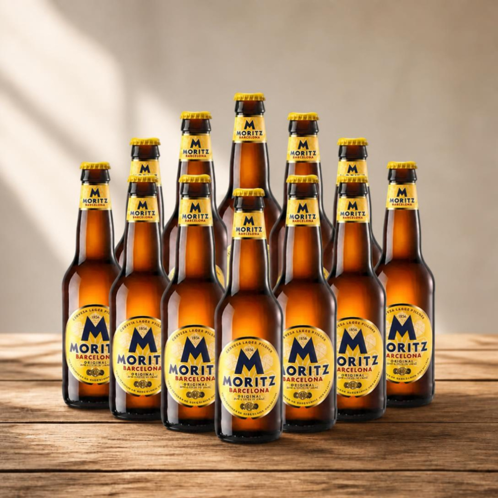 Moritz Barcelona Original Spanish Lager 330ml Bottles - 4.7% ABV (Multipack)