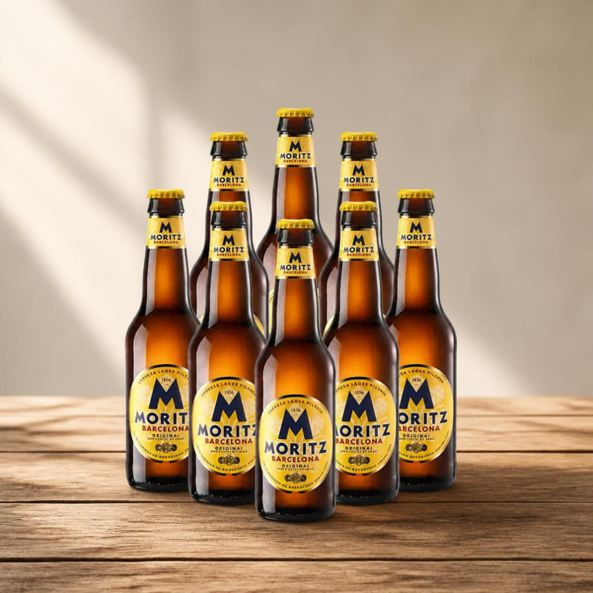 Moritz Barcelona Original Spanish Lager 330ml Bottles - 4.7% ABV (Multipack)