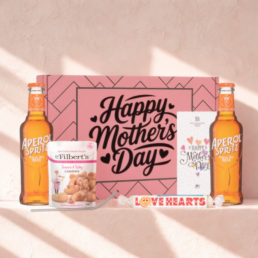 Mother’s Day Aperol Spritz Gift Set with Snacks, Love Hearts &amp; Chocolate