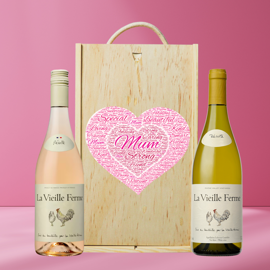 Mother's Day La Vieille Ferme Rose & White Wine Gift Set (75cl)
