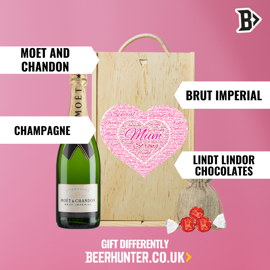 Mother's Day Moët & Chandon Brut Champagne Gift Set with Lindor Chocolates (75cl)