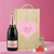 Mother's Day Moët & Chandon Brut Imperial Rose Champagne Gift Set with Lindor Chocolates (75cl)
