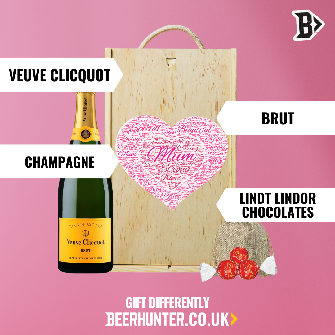 Mother's Day Veuve Clicquot Yellow Label Champagne Gift Set with Lindor Chocolates (75cl)