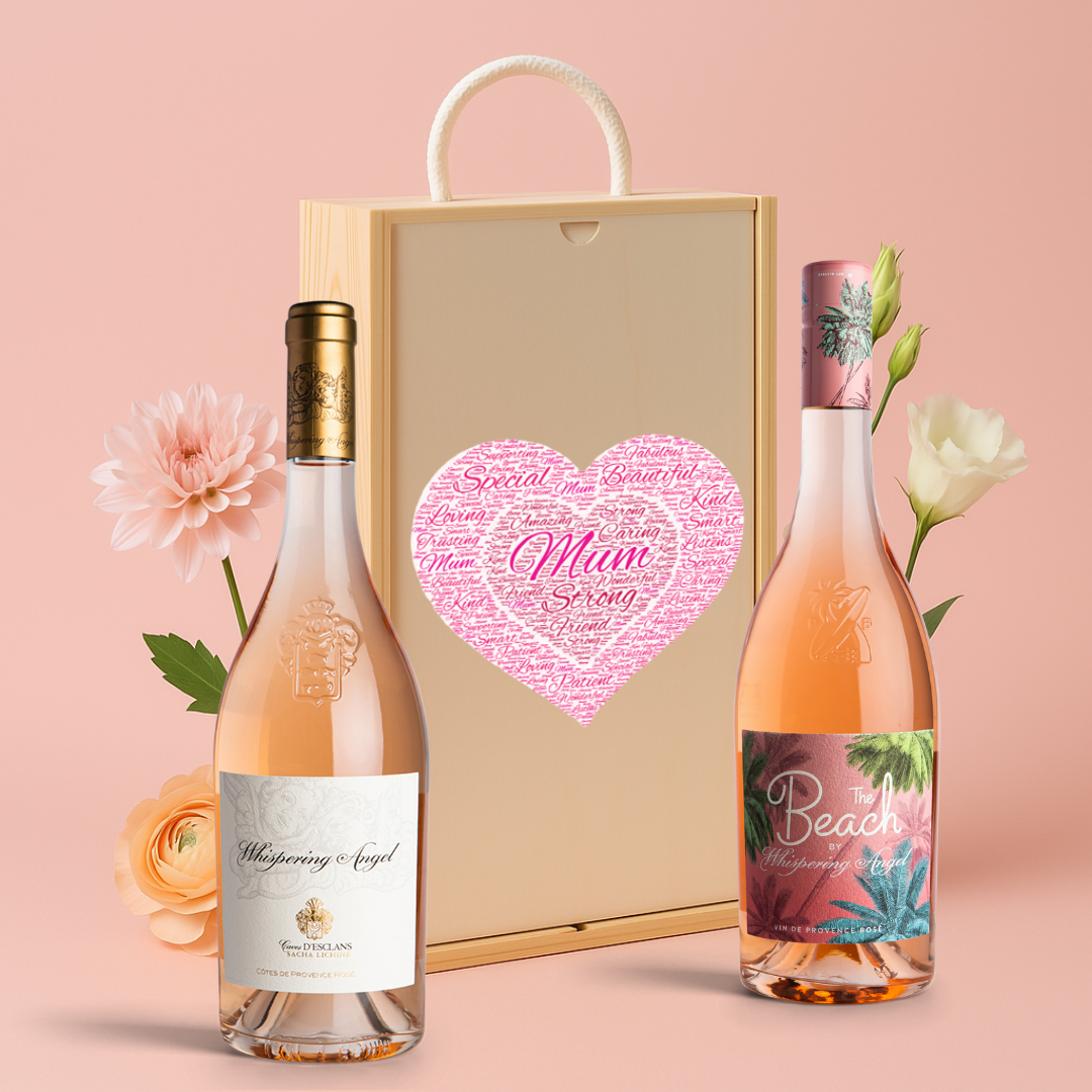 Mum Whispering Angel Rose & The Beach Rose Gift Set (75cl)