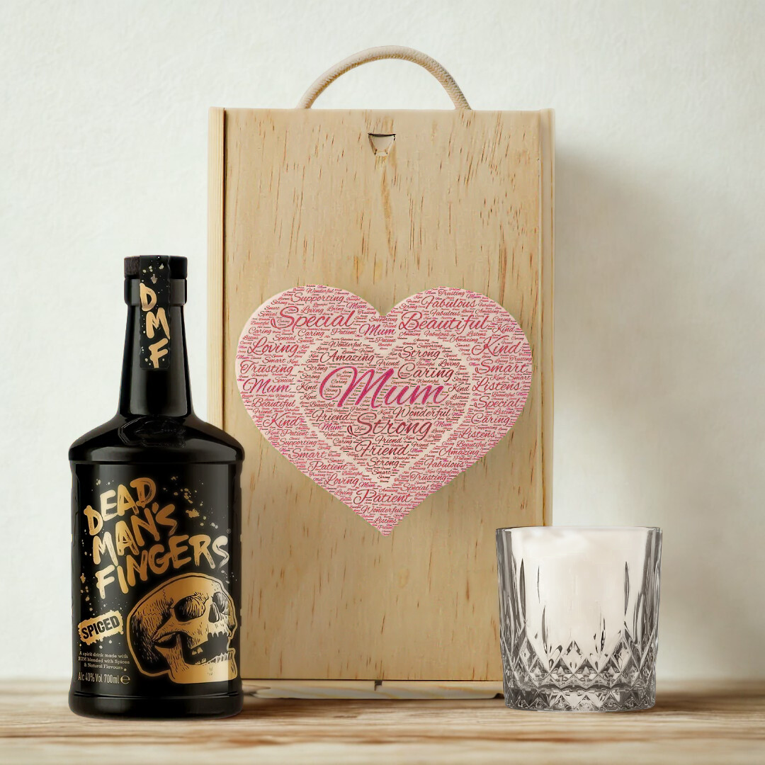 Mum Dead Mans Original Spiced Rum Gift Set with Glass (70cl)