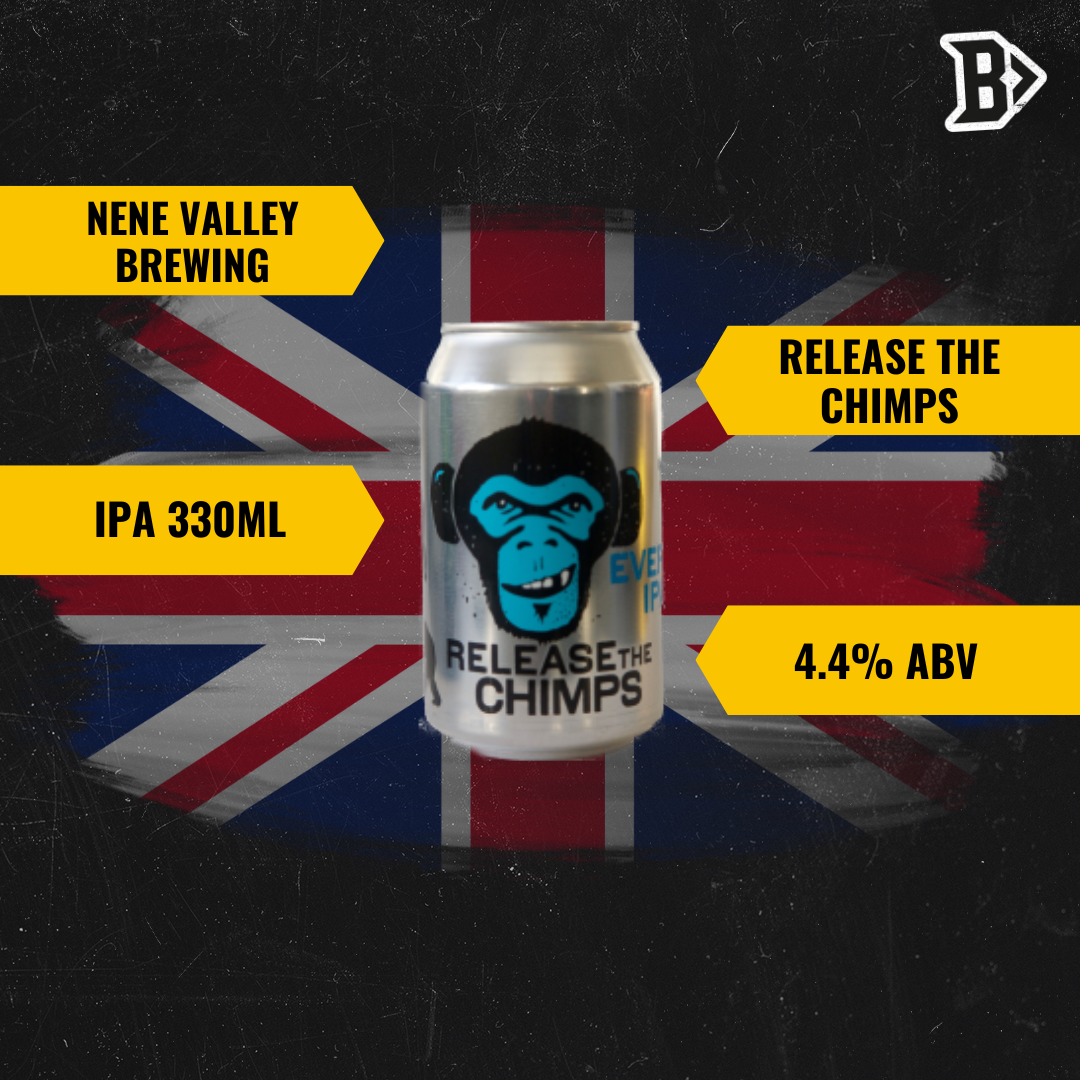 Nene Valley Brewing Release the Chimps Session IPA 330ml Cans - 4.4% ABV (12 Pack) - BEERHUNTER