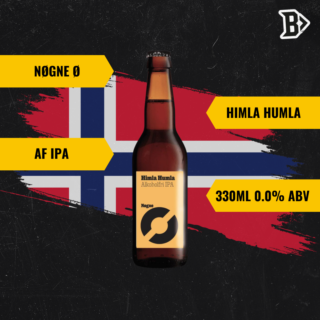 Nøgne Ø Himla Humla Nogne Norwegian Alcohol Free IPA 330ml Bottles - 0.0% ABV (12 Pack) - BEERHUNTER