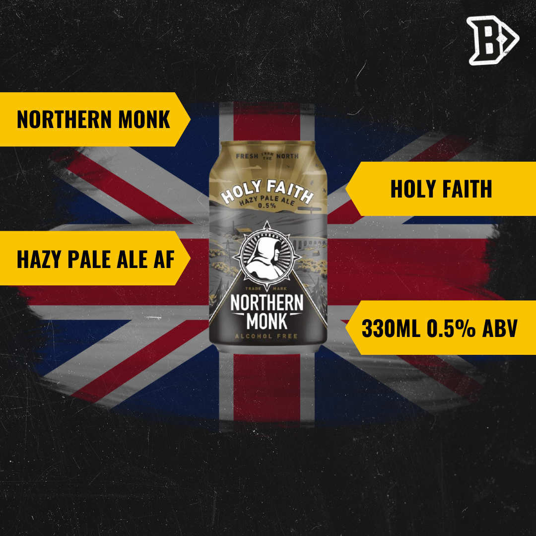 Northern Monk Holy Faith 0.5% ABV 330ml Can (12 Pack) - BEERHUNTER