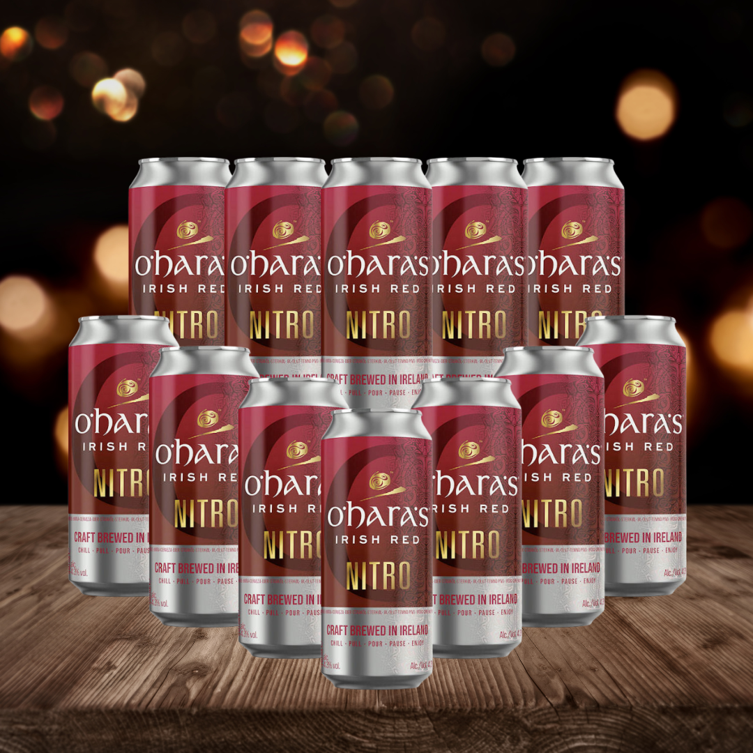 O'Hara's Nitro Irish Red Ale Nitro Stout 440ml Cans - 4.30% ABV (12 Pack)