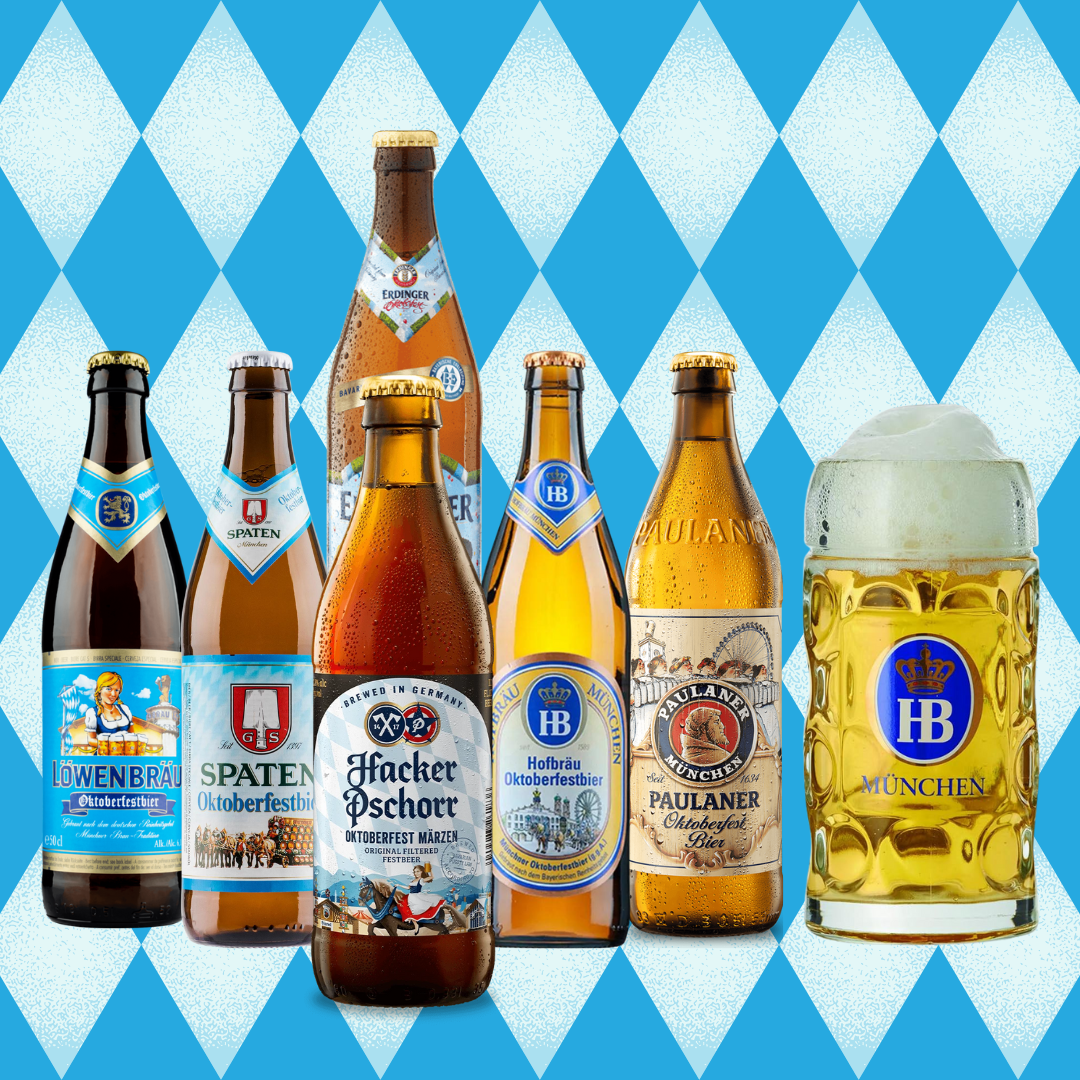 Oktoberfest & Fest Beer German Mixed Case with Hofbrau Stein (6 pack) - BEERHUNTER