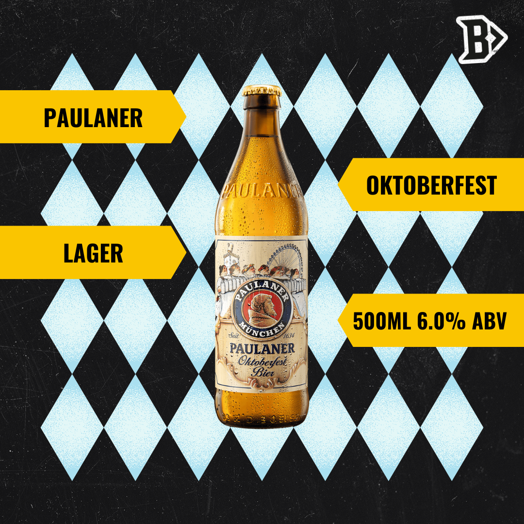 Paulaner Munchen Oktoberfest Bier 500ml Bottles - 6.0% ABV (12 Pack) - BEERHUNTER