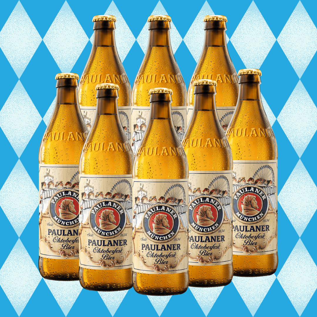 Paulaner Munchen Oktoberfest Premium German Bier 500ml Bottles - 6.0% ABV (Multipack)