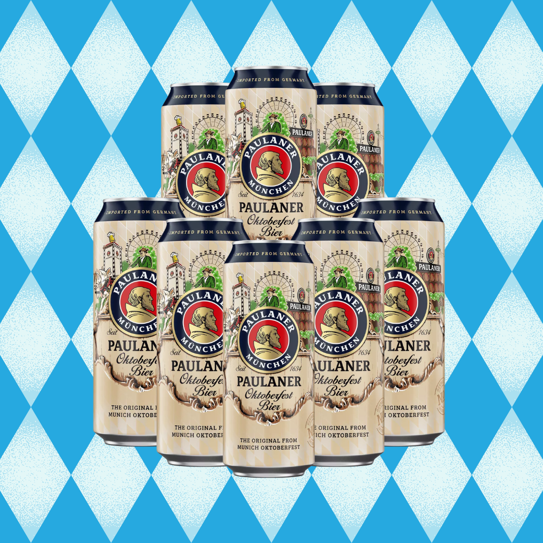 Paulaner Munchen Oktoberfest Premium German Bier 500ml Cans - 6.0% ABV (Multipack)