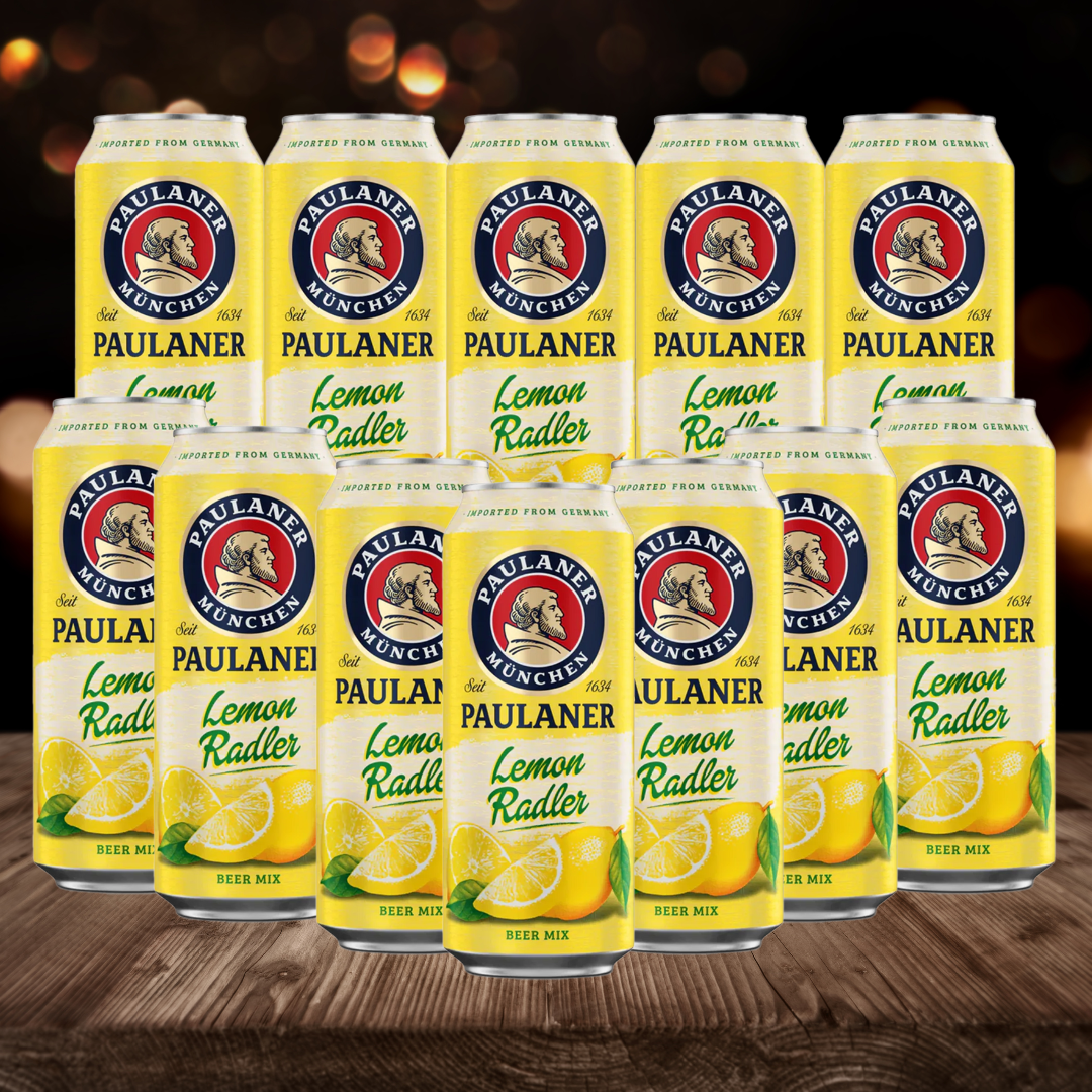 Paulaner Natur Lemon Radler 500ml Cans (12 Pack) - 2.5% ABV - BEERHUNTER